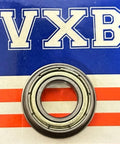 Shielded ball bearing, 10x19x5 mm, chrome steel, front view with VXB logo
