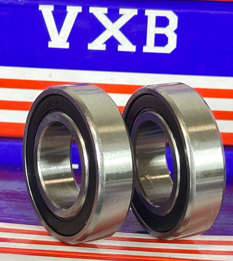 2-Pack Bearings 6005-2RS 25x47x12mm - Sealed