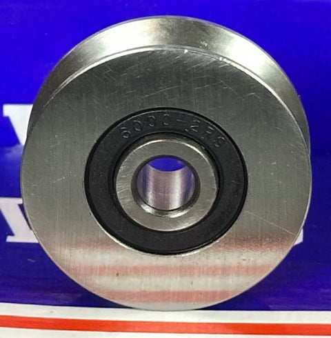 8mm Bore Bearing With 40mm Shielded V Groove Track Roller Pulley Bearing 8x40x12mm