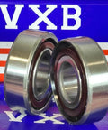 Close-up of 2-Pack Angular Contact Bearings 7204B 20x47x14mm made from chrome steel, ideal for axial and radial loads.