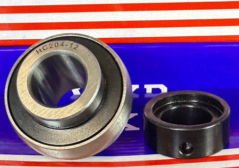 HC204-12 Bearing Insert with eccentric collar 3/4 Inch Mounted