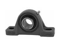 1-1/2 in Pillow Block Ball Bearing UCP208-24FS Single Unit Set Screw Locking Cast Iron Housing front view