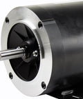 Close-up of 1 HP 3 Phase 56C Frame Electric Motor 1800 RPM TEFC 208-230/460V C-Face Worldwide Electric NATE1-18-56CB
