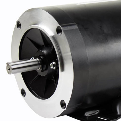 Close-up of 1 HP 3 Phase 56C Frame Electric Motor 1800 RPM TEFC 208-230/460V C-Face Worldwide Electric NATE1-18-56CB