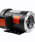 1 HP 3 Phase 56C Frame Electric Motor 1800 RPM TEFC 208-230/460V C-Face Worldwide Electric NATE1-18-56CB side view