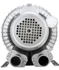 Front view of 1HP Regenerative Blower With 85 CFM Air Flow At 110V Single Phase High Pressure Vortex Ring Pump For Industrial Air Movement Blowing Or Suction Ideal For Sewage Aeration Aquarium Pond And Fish Tank Applications
