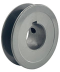 V Belt Pulley 1 Inch Bore 2.5 Inch OD Single Groove Cast Iron Sheave For A 3L 4L V Belts With 1/4 X 1/8 Keyseat