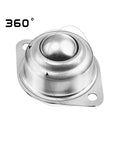 40 Pcs 1 Inch Carbon Steel Round Ball Transfer Units Universal Ball Casters for Conveyors Roller Stands and Transmission Systems with Smooth 360 Degree Rotation 400 lb Load