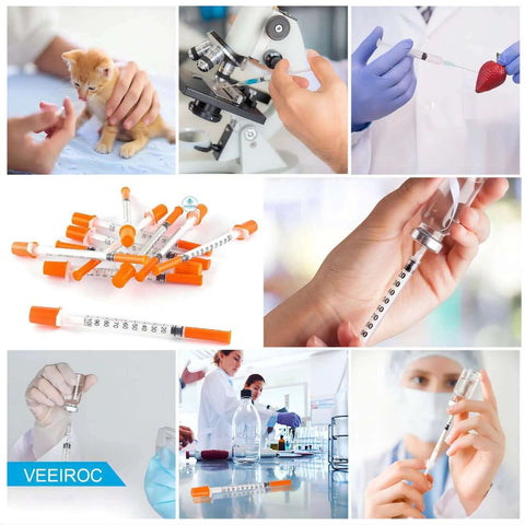 1ml Lab Syringes With 30G 13mm Needle Pack Of 30 Individually Wrapped Sterile For Classrooms And Research collage