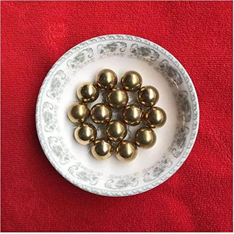 1mm 500pcs Solid Pure Copper Balls - Brass Ball Bead displayed on a decorative plate.
