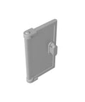 Door 1x2x3 With Vertical Handle New Mold For Tabless Frames 60614 10 Pieces Compatible With Lego And Major Brick Brands Light Bluish Gray