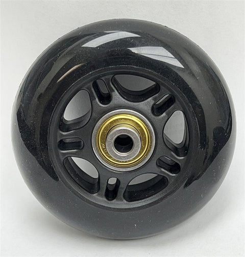 2-3/4" inch Rubber Wheel with 1/4" inch Bore Extended Ball Bearing - VXB Ball Bearings