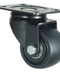 2.5 Inch Heavy Duty Plate Casters With 360 Degree Swivel Top Plate Nylon Wheels 1500 Lbs Load Capacity Ideal For Workbenches