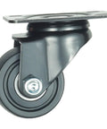 Close-up of 2.5 Inch Heavy Duty Plate Caster with 360 Degree Swivel Top Plate Nylon Wheels 1500 Lbs Load Capacity Ideal For Workbenches