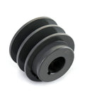 Double Groove Pulley For V Belt Drive A For 3L And 4L Belts 2.55 Inch Outside Diameter Seven Eighths Inch Fixed Bore AK Style