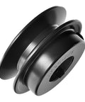 2.5 Inch OD Fixed Bore V Belt Pulley With 7/8 Inch Bore Single Groove Cast Iron Anticorrosion Durable Design for 3L 4L A AX