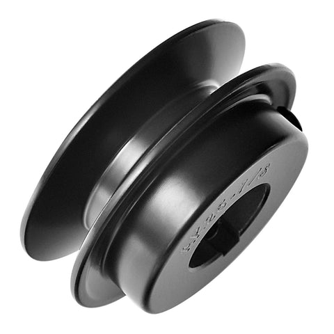 2.5 Inch OD Fixed Bore V Belt Pulley With 7/8 Inch Bore Single Groove Cast Iron Anticorrosion Durable Design for 3L 4L A AX