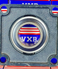 2 7/16 Inch Bearing UCF212-39 + 4 Bolts Flanged Housing Mounted - VXB Ball Bearings