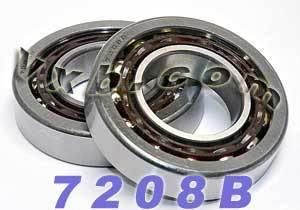 2 Angular Contact Bearing 7208B 40x80x18 - VXB Ball Bearings