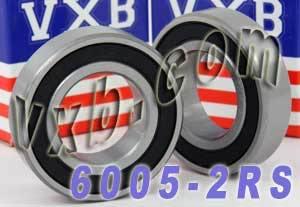 2 Bearing 6005-2RS 25x47x12 Sealed - VXB Ball Bearings