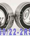 2 Bearing 60/22-2RS 22x44x12 Sealed - VXB Ball Bearings