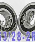 2 Bearing 63/28-2RS 28x68x18 Sealed - VXB Ball Bearings
