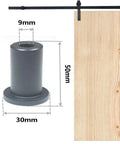 5 Pack 2 Inch Barn Door Spacers For Sliding Barn Door Hardware Wall Track Spacers Made From Solid Cast Iron With Powder Coated Black Finish Durable Track To Wall Connection Devices