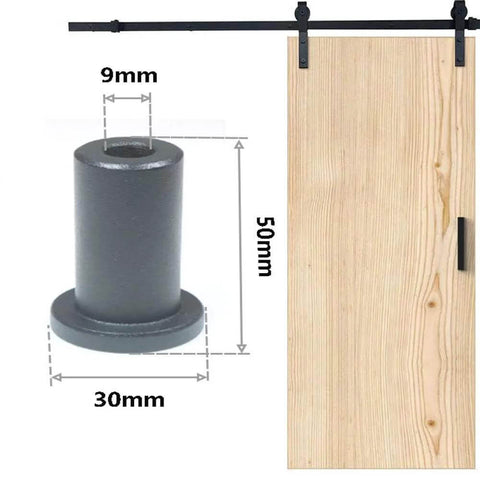 5 Pack 2 Inch Barn Door Spacers For Sliding Barn Door Hardware Wall Track Spacers Made From Solid Cast Iron With Powder Coated Black Finish Durable Track To Wall Connection Devices