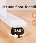 Four Pack 2 Inch Locking Swivel Casters With M8 Threaded Stem 360 Degree Smooth Rolling Wheels for lightweight furniture