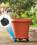 4pcs 2 Inch Swivel Caster Wheels with M6 Threaded Stem on planter