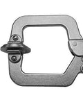 2 Inch Face Clamp Heavy Duty Locking C Clamp With Adjustable Swivel Pads And Thumb Screw For Quick Jaw Adjustments in side view