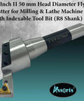 2 Inch Fly Cutter For Milling And Lathe Machines With Replaceable Carbide Insert Bit And Indexable Tool Holder