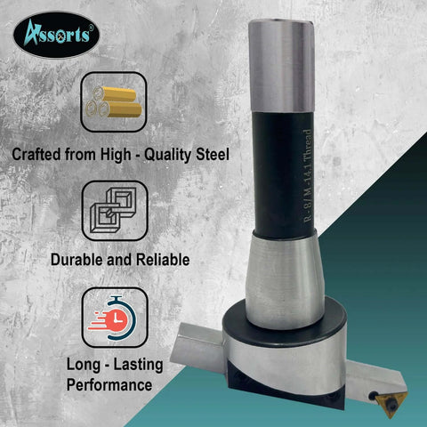2 Inch Fly Cutter For Milling And Lathe Machines With Replaceable Carbide Insert Bit And Indexable Tool Holder
