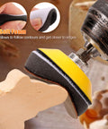 2 Inch Foam Interface Pads 10 Pack With Hook And Loop Buffing Pads for detailing wood with a drill attachment