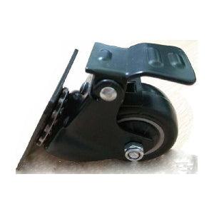 2"Inch Heavy Duty Black Swivel Caster Wheel with Brakes and 220 lbs Load Rating-Pack of 10 - VXB Ball Bearings