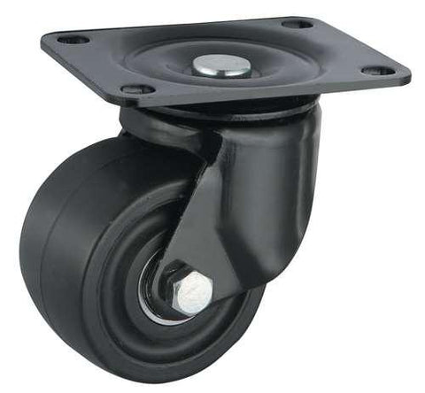 2" inch Low Profile Caster Wheel 220 pounds Swivel Nylon Top Plate - VXB Ball Bearings