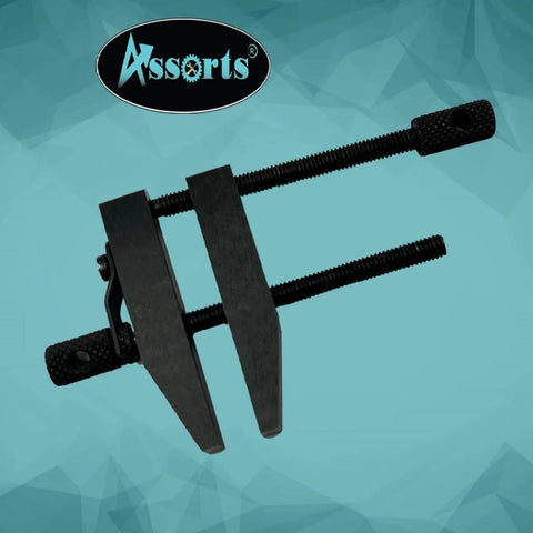 2 Inch ToolMaker Parallel Clamp With Precisely Ground Jaws, 50 Mm Jaw Length And 1 1/4 Inch Opening, Heavy Duty Tool Steel Construction, Epoxy Black Finish For Rust Resistance