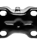 Bottom view of 12 Pack 2 Inch Rigid Caster Wheels Non Swivel All Black Polyurethane Heavy Duty Non Marking Quiet 150 Lb Load Capacity