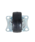 2 Inch Swivel Caster Wheels With Rubber Base And Top Plate Bearing, Heavy Duty 24 Pack, front view of single wheel.