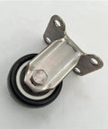 2" Stainless Steel Caster PU Wheel - Top Plate Mount with heavy-duty polyurethane construction.