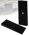 2 Inch Wide 4 Degree Steel Leaf Spring Shims For Suspension Axle, black oxidized carbon steel, used in heavy-duty vehicle performance.