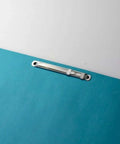 Premium 2 Inch Capacity Prong Paper Fasteners 250 Pack Made in USA With Pro Grade Heavy Duty Premium Steel and Compressor, 2.75 Inch Base in use