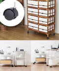 2 Inch Swivel Stem Caster Wheels With Brakes For Shelving And Furniture Replacement Durable Polypropylene Casters in use