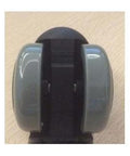 2" Inch Twin Wheels PU Plastic Swivel Caster with 10.9mm Dia. Threaded Stem - VXB Ball Bearings