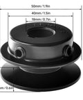 Image of 2 Inch Outer Diameter V Belt Pulley With 5/8 Inch Fixed Bore Single Groove For V Belt Sections 3L 4L A AX Cast Iron