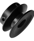 2 Inch Outer Diameter V Belt Pulley With 5/8 Inch Fixed Bore Single Groove For V Belt Sections 3L 4L A AX Cast Iron No Bushing Required