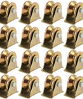2 Inch V Groove Wheel 16 Pack Heavy Duty Gate Casters With 660 Lbs Capacity Rigid Roller For Inverted V Track Rail Pulleys