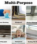 Multi-purpose use of Transparent Window Weather Sealing Tape 2 Inch x 33 FT for blocking dust, windproofing, and sealing windows