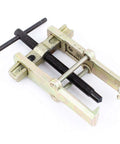 Adjustable 2 Jaw Gear Puller for Cars and Motorcycles, Heavy Duty Auto Repair Tool Kit, open tool on white background