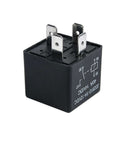 2 Pack 4 Pin 12V Car Relay 40 Amp JD2912-1H-12VDC Heavy Duty Auto Switch Harness Ready view from top angle showing metal pins